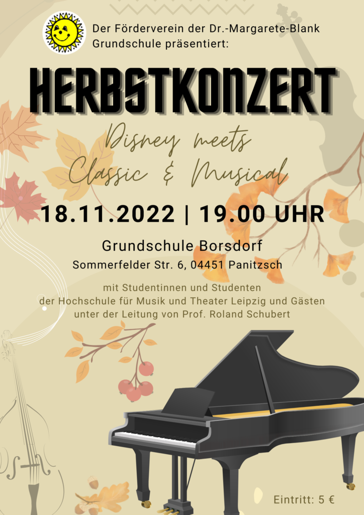 Herbstkonzert - Disney meets Classic & Musical @ Grundschule Borsdorf