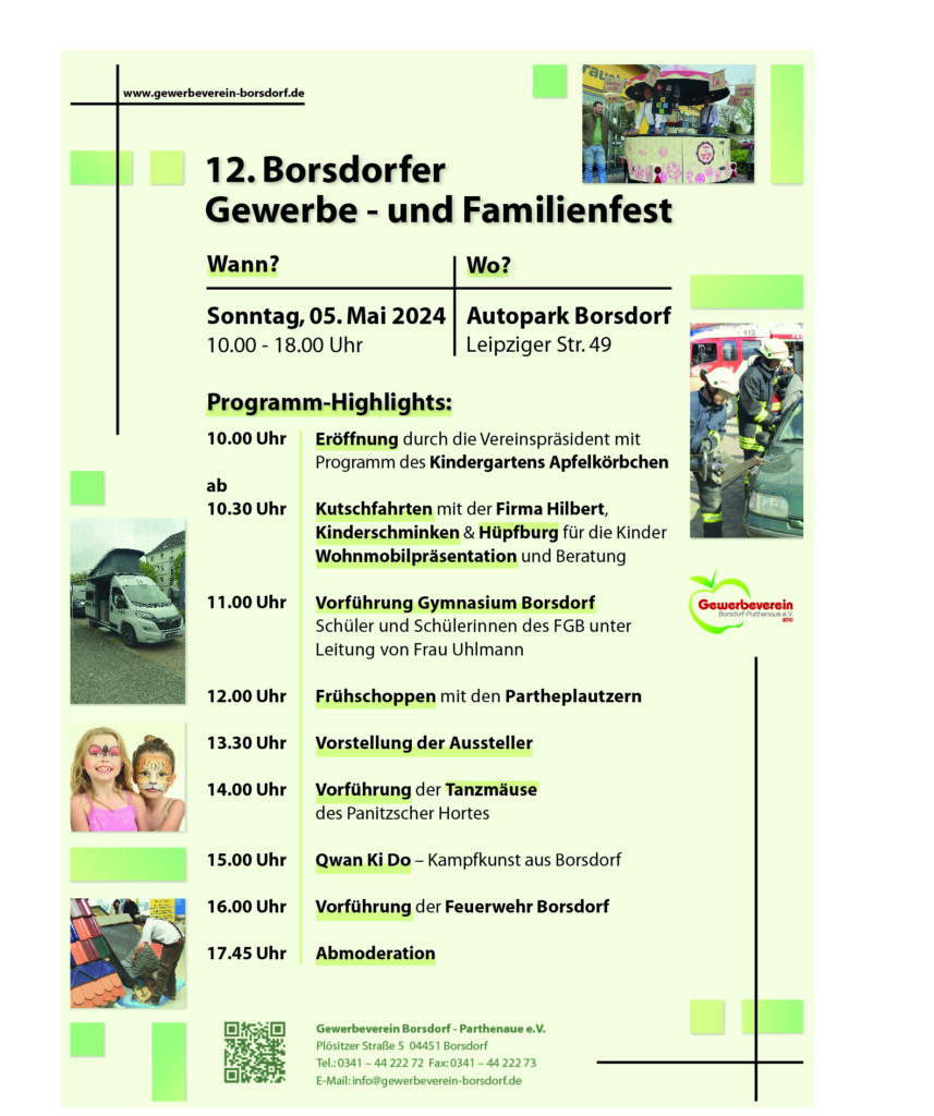 12. Borsdorfer Gewerbe- und Familienfest @ Autopark Borsdorf